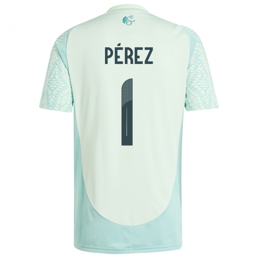 Hombre Camiseta México Emiliano Perez #1 Lino Verde 2ª Equipación 24-26 La Camisa