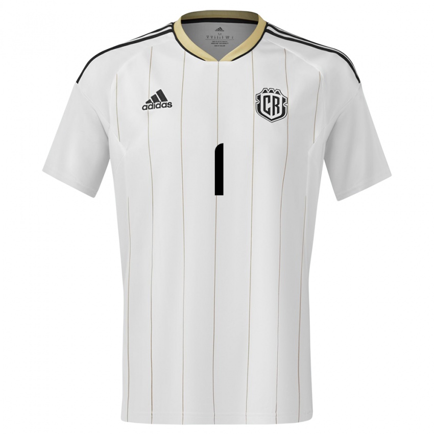 Hombre Camiseta Costa Rica Noelia Bermudez #1 Blanco 2ª Equipación 24-26 La Camisa