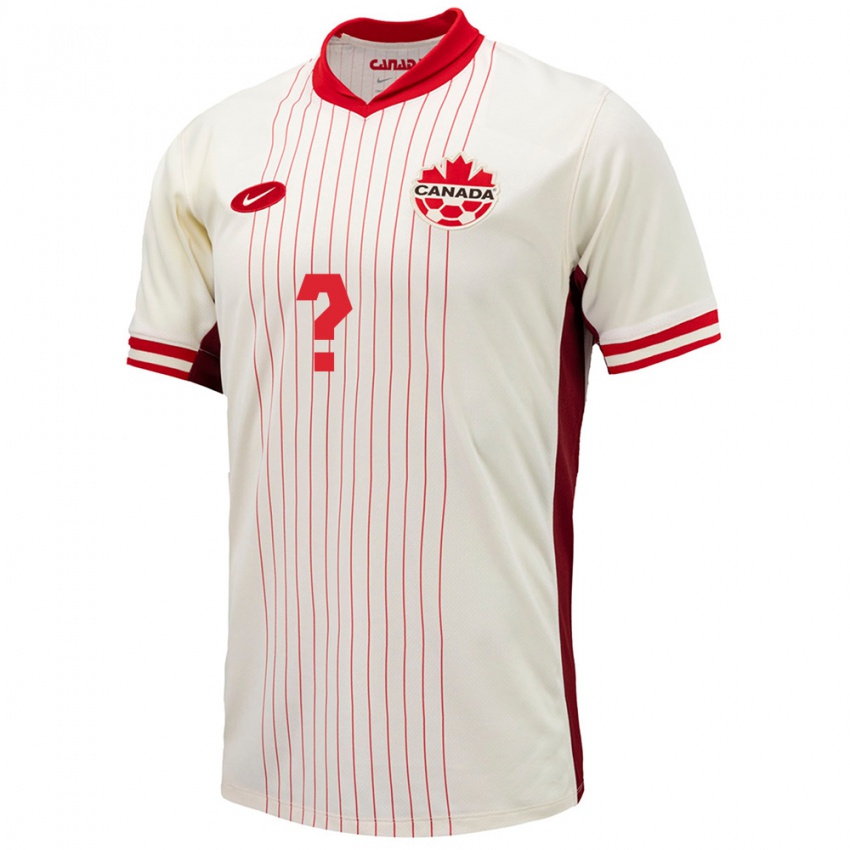 Hombre Camiseta Canadá Kundai Mawoko #0 Blanco 2ª Equipación 24-26 La Camisa