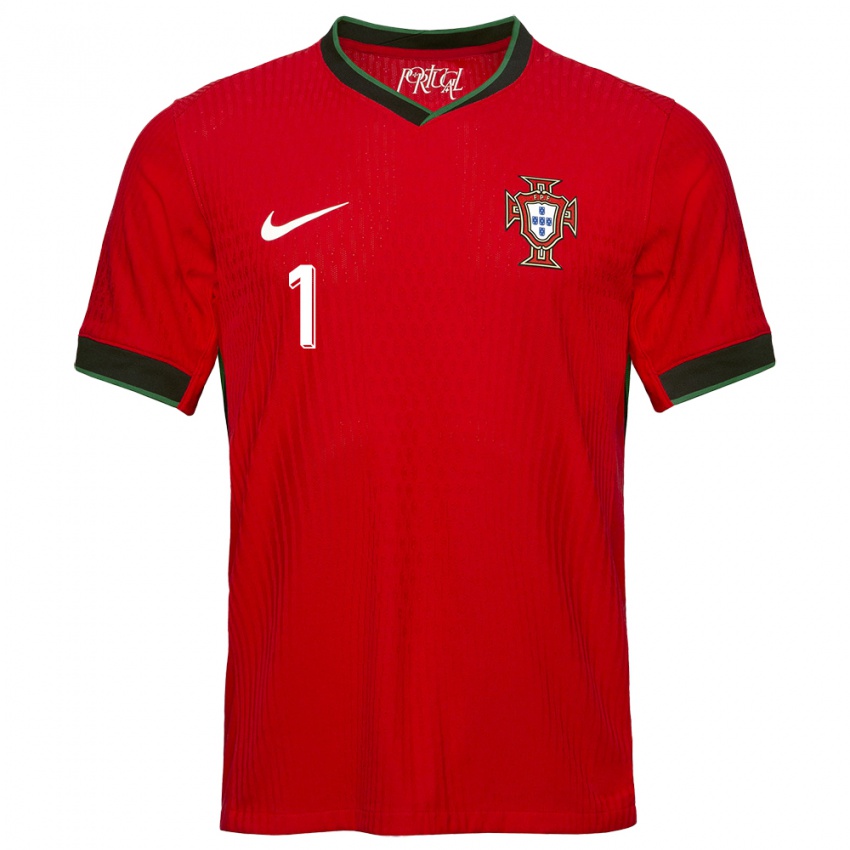 Mujer Camiseta Portugal Celton Biai #1 Rojo 1ª Equipación 24-26 La Camisa