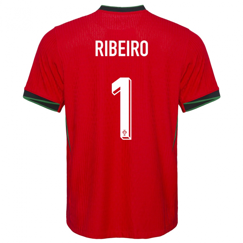Mujer Camiseta Portugal Goncalo Ribeiro #1 Rojo 1ª Equipación 24-26 La Camisa