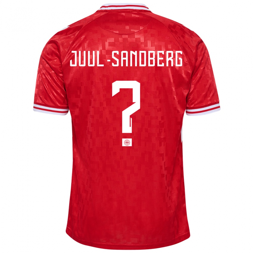 Mujer Camiseta Dinamarca Nikolaj Juul-Sandberg #0 Rojo 1ª Equipación 24-26 La Camisa