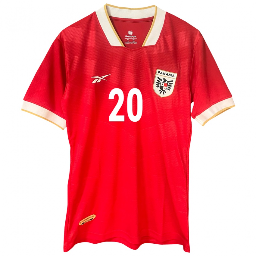Mujer Camiseta Panamá Aldrith Quintero #20 Rojo 1ª Equipación 24-26 La Camisa