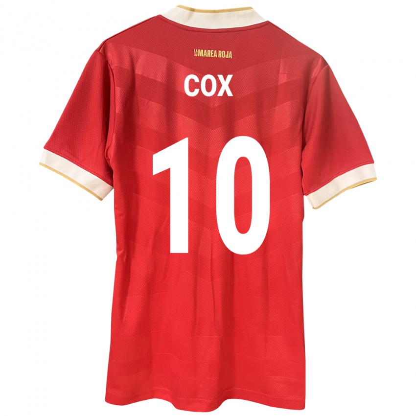 Mujer Camiseta Panamá Marta Cox #10 Rojo 1ª Equipación 24-26 La Camisa