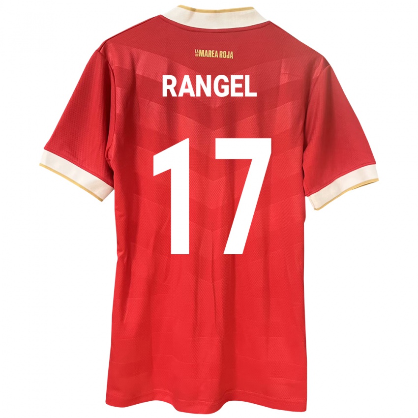 Mujer Camiseta Panamá Kenia Rangel #17 Rojo 1ª Equipación 24-26 La Camisa