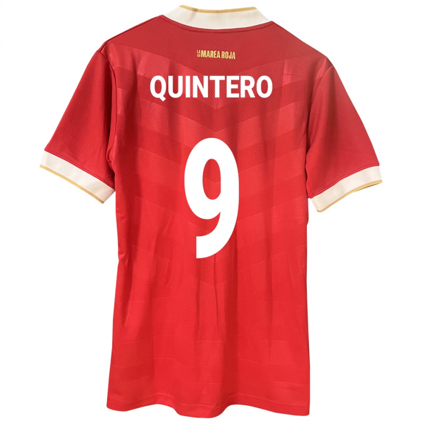 Mujer Camiseta Panamá Ana Quintero #9 Rojo 1ª Equipación 24-26 La Camisa