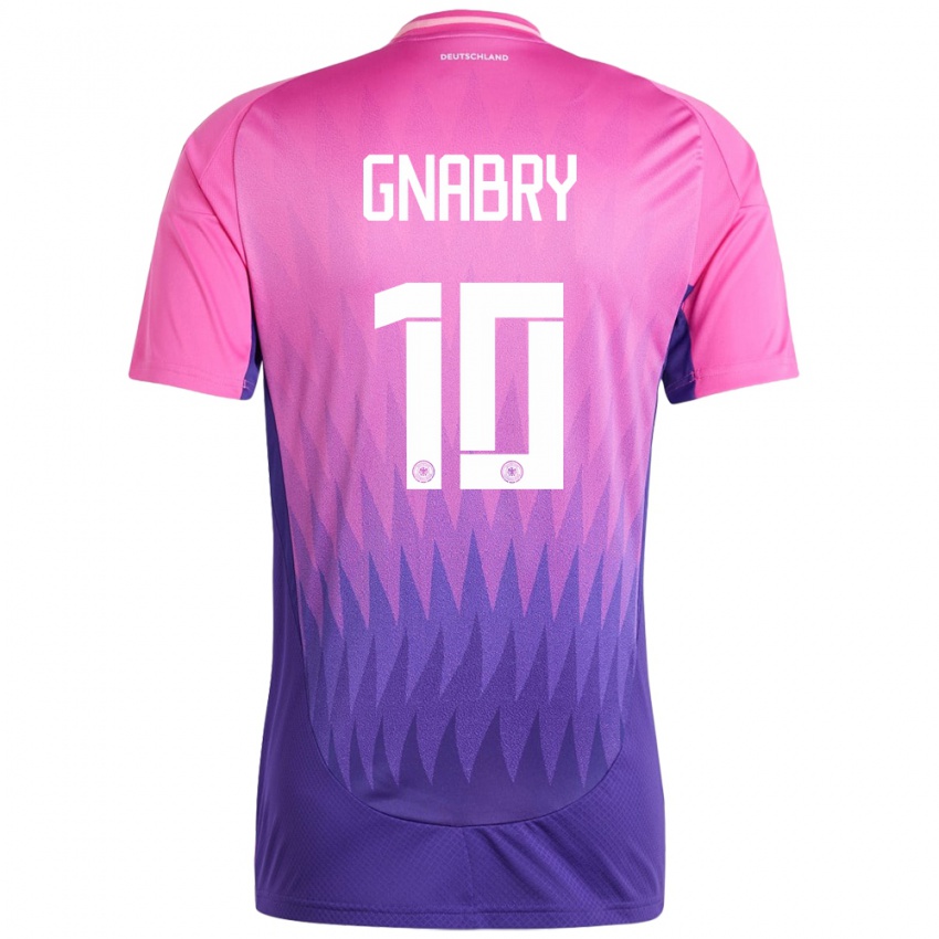 Mujer Camiseta Alemania Serge Gnabry #10 Rosado Morado 2ª Equipación 24-26 La Camisa