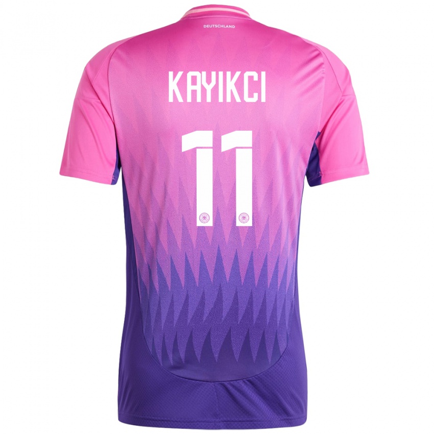 Mujer Camiseta Alemania Hasret Kayikci #11 Rosado Morado 2ª Equipación 24-26 La Camisa