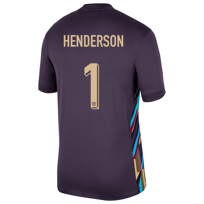 Mujer Camiseta Inglaterra Dean Henderson #1 Pasa Oscura 2ª Equipación 24-26 La Camisa