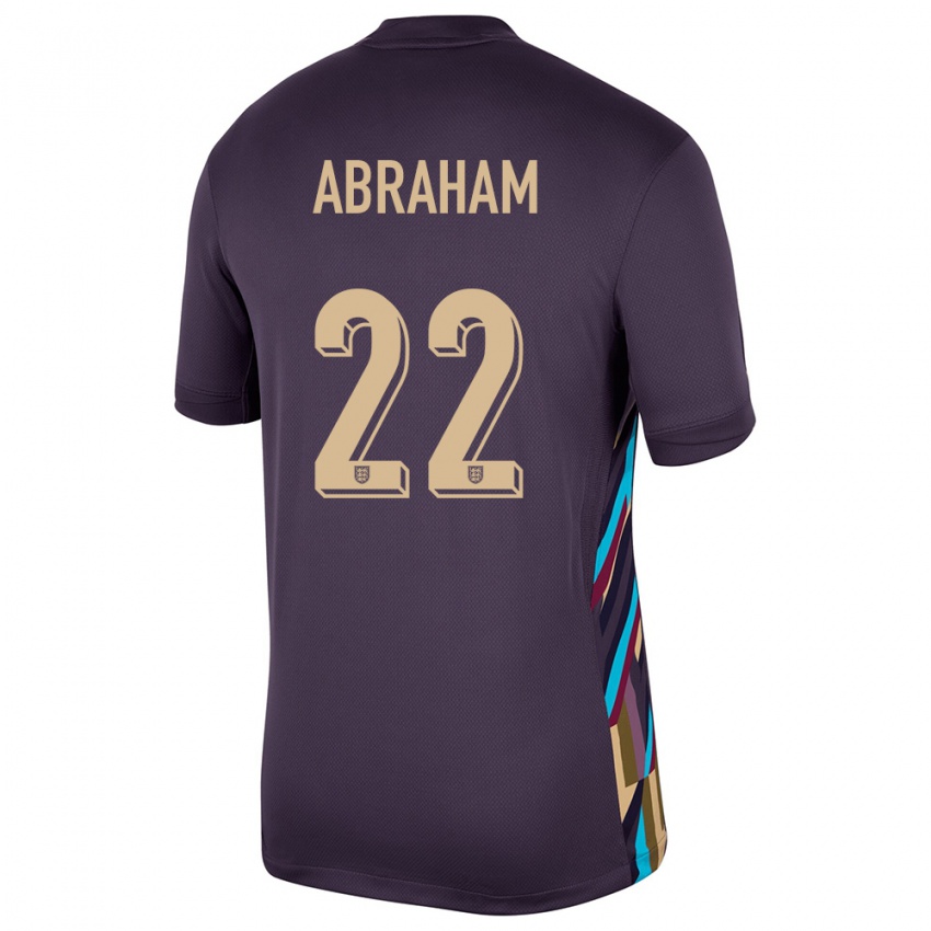 Mujer Camiseta Inglaterra Tammy Abraham #22 Pasa Oscura 2ª Equipación 24-26 La Camisa