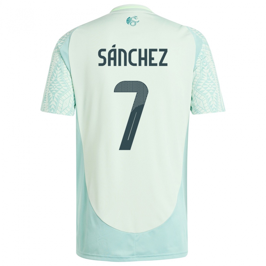 Mujer Camiseta México Maria Sanchez #7 Lino Verde 2ª Equipación 24-26 La Camisa
