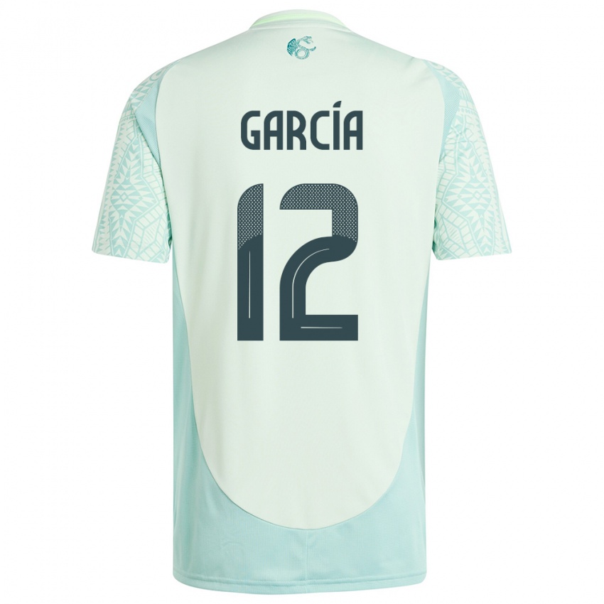Mujer Camiseta México Eduardo Garcia #12 Lino Verde 2ª Equipación 24-26 La Camisa