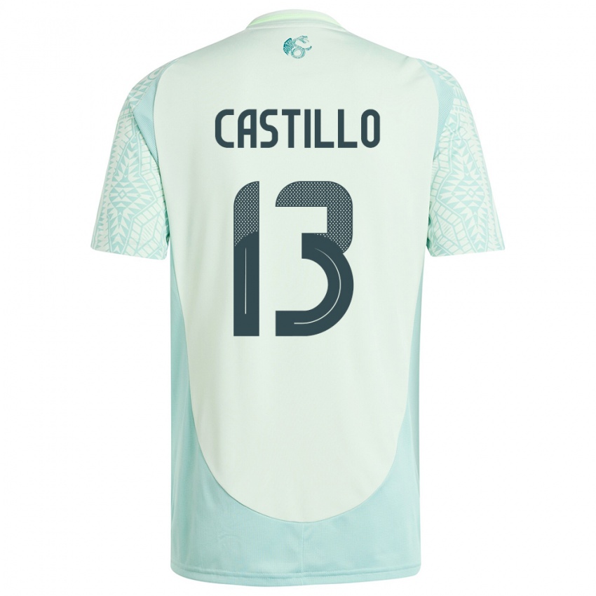 Mujer Camiseta México Jose Castillo #13 Lino Verde 2ª Equipación 24-26 La Camisa