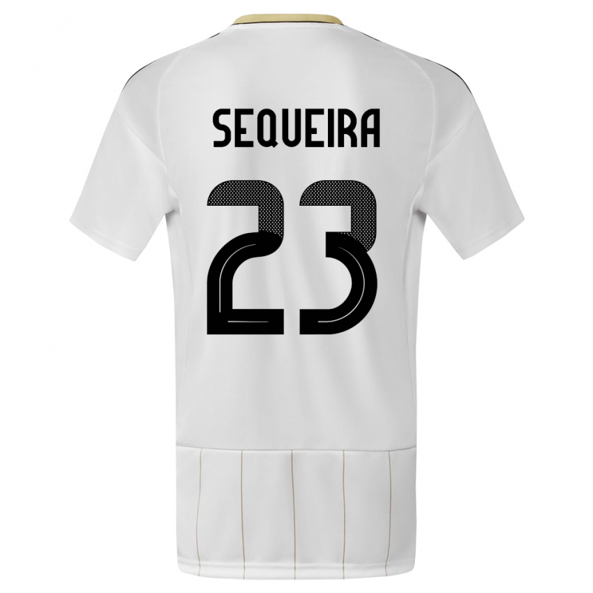 Mujer Camiseta Costa Rica Patrick Sequeira #23 Blanco 2ª Equipación 24-26 La Camisa
