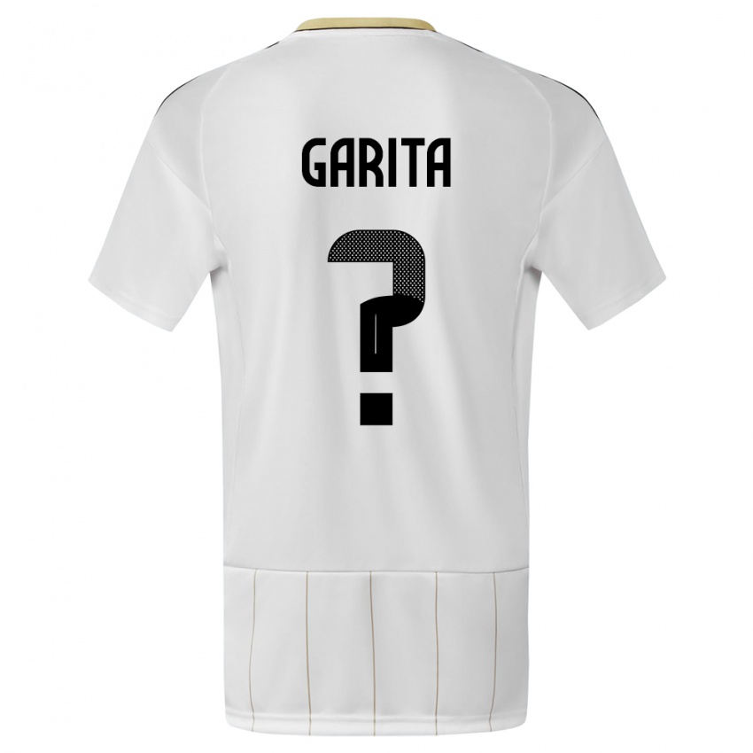 Mujer Camiseta Costa Rica Emmanuel Garita #0 Blanco 2ª Equipación 24-26 La Camisa