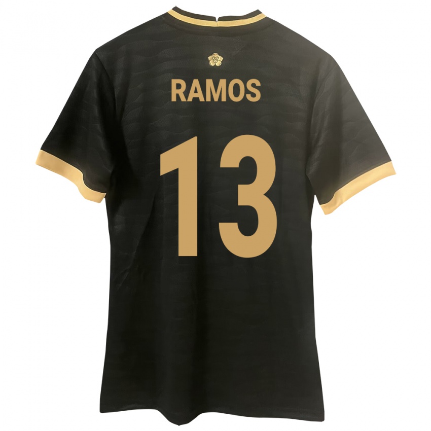 Mujer Camiseta Panamá Jiovany Ramos #13 Negro 2ª Equipación 24-26 La Camisa