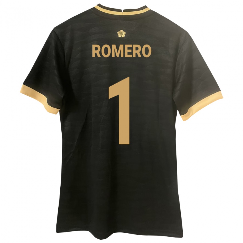 Mujer Camiseta Panamá Manuel Romero #1 Negro 2ª Equipación 24-26 La Camisa