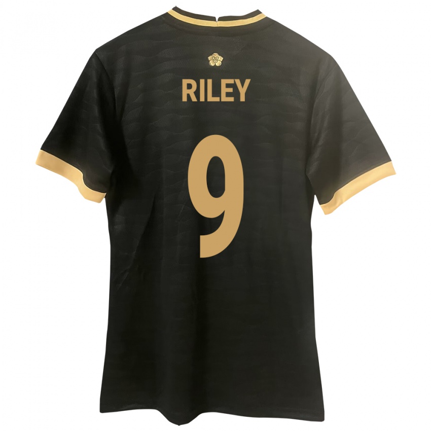 Mujer Camiseta Panamá Karla Riley #9 Negro 2ª Equipación 24-26 La Camisa