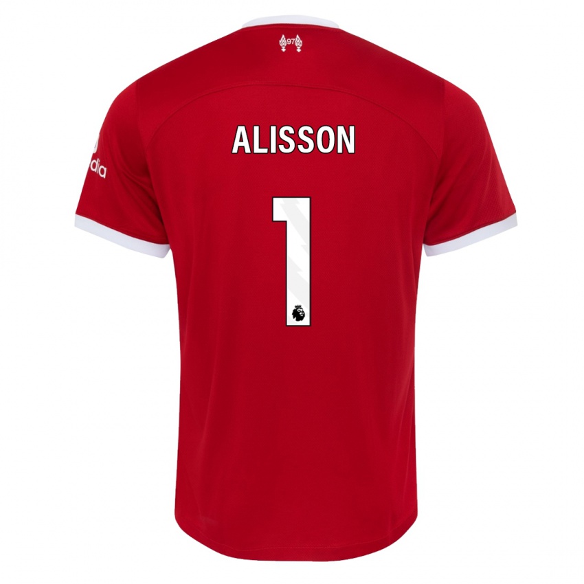 Niño Camiseta Alisson #1 Rojo 1ª Equipación 2023/24 La Camisa