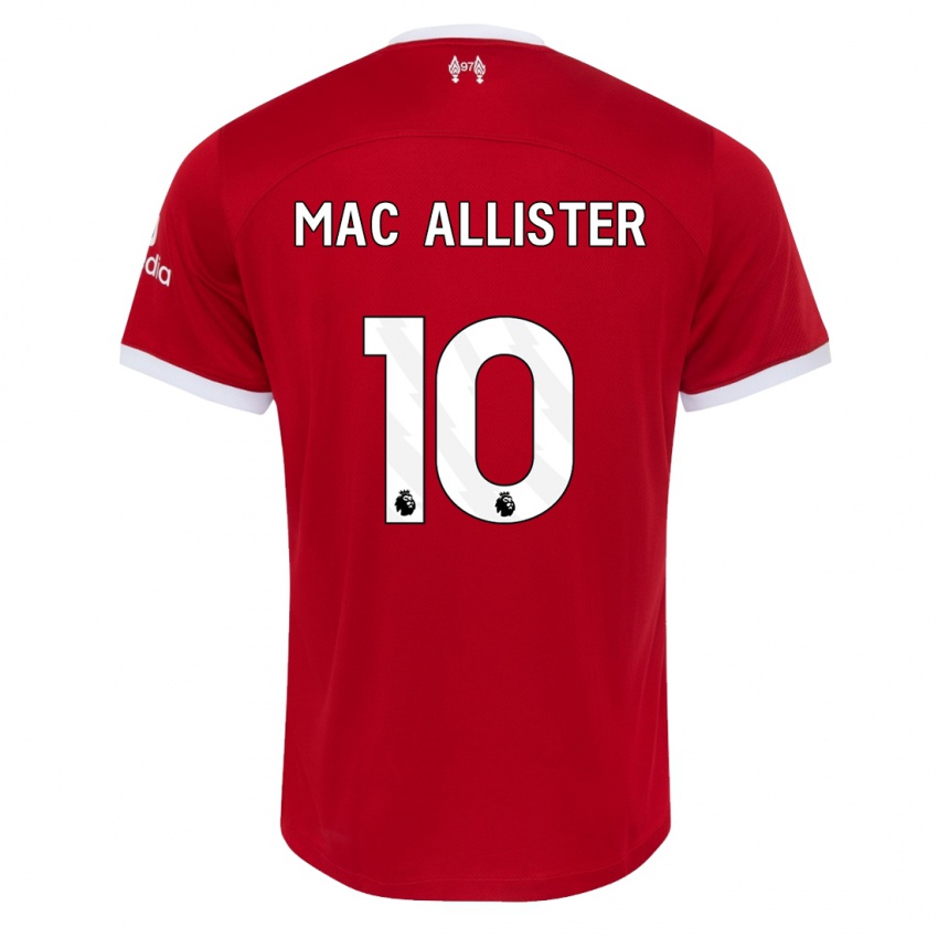 Niño Camiseta Alexis Mac Allister #10 Rojo 1ª Equipación 2023/24 La Camisa