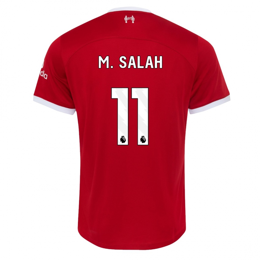 Niño Camiseta Mohamed Salah #11 Rojo 1ª Equipación 2023/24 La Camisa
