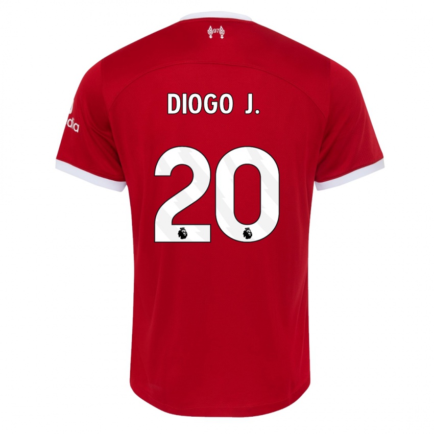 Niño Camiseta Diogo Jota #20 Rojo 1ª Equipación 2023/24 La Camisa