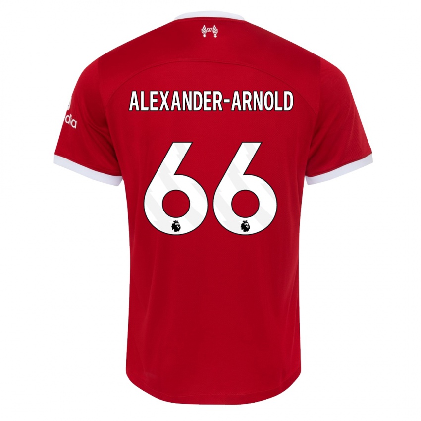 Niño Camiseta Trent Alexander-Arnold #66 Rojo 1ª Equipación 2023/24 La Camisa