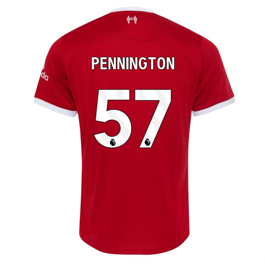 Niño Camiseta Cody Pennington #57 Rojo 1ª Equipación 2023/24 La Camisa