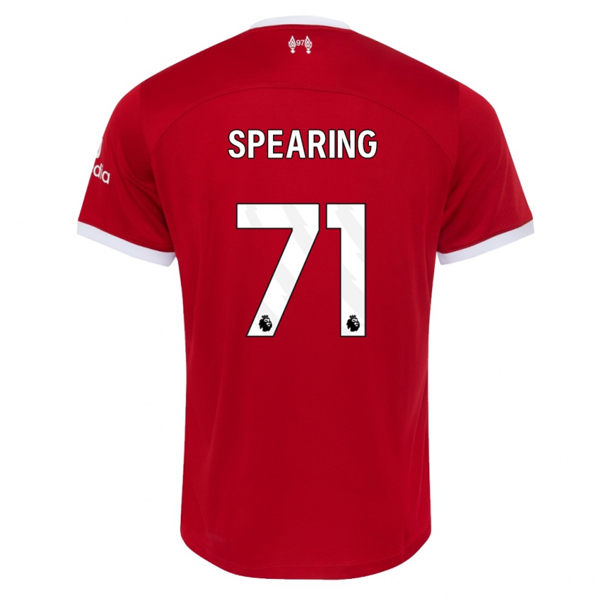 Niño Camiseta Jay Spearing #71 Rojo 1ª Equipación 2023/24 La Camisa