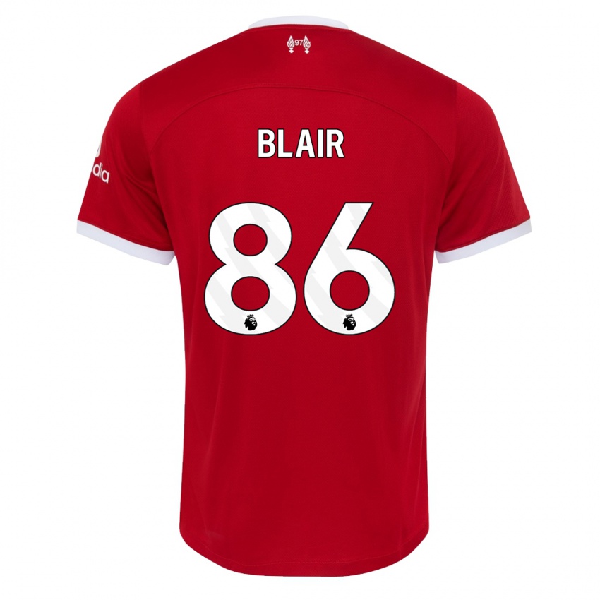 Niño Camiseta Harvey Blair #86 Rojo 1ª Equipación 2023/24 La Camisa