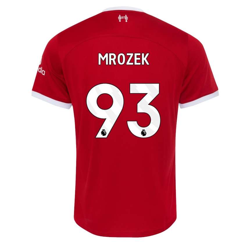Niño Camiseta Fabian Mrozek #93 Rojo 1ª Equipación 2023/24 La Camisa