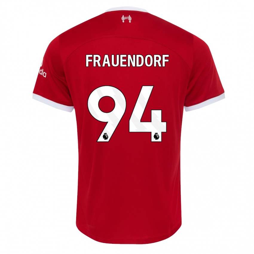 Niño Camiseta Melkamu Frauendorf #94 Rojo 1ª Equipación 2023/24 La Camisa