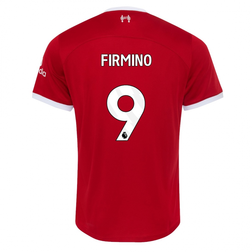 Niño Camiseta Roberto Firmino #9 Rojo 1ª Equipación 2023/24 La Camisa