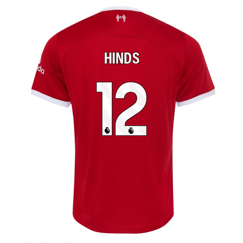 Niño Camiseta Taylor Hinds #12 Rojo 1ª Equipación 2023/24 La Camisa