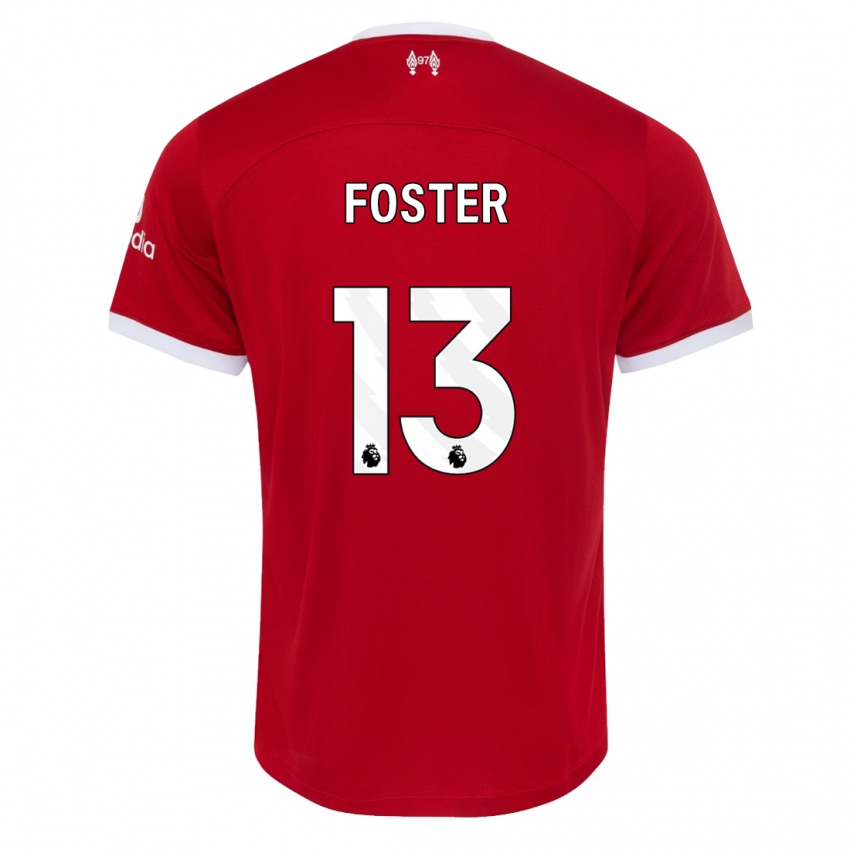 Niño Camiseta Rylee Foster #13 Rojo 1ª Equipación 2023/24 La Camisa