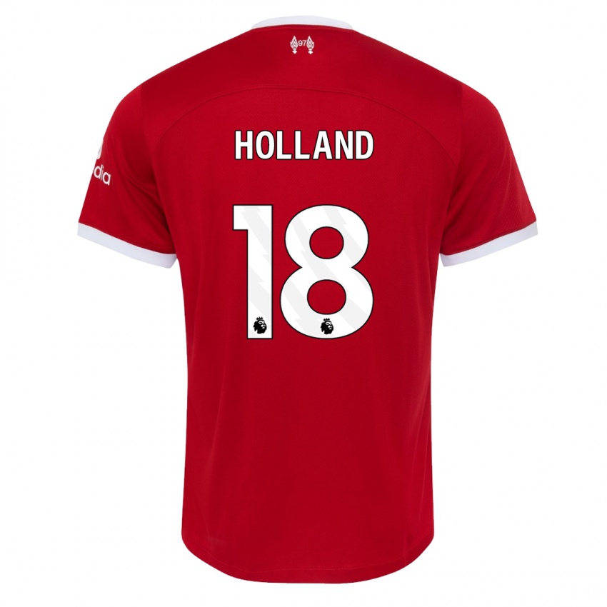 Niño Camiseta Ceri Holland #18 Rojo 1ª Equipación 2023/24 La Camisa