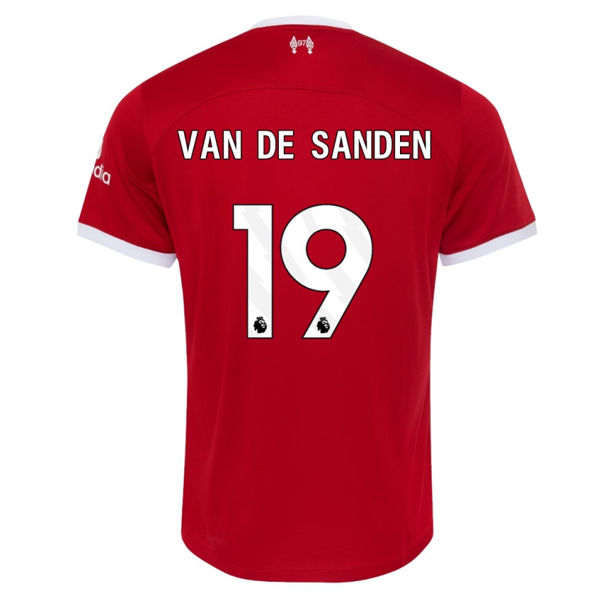 Niño Camiseta Shanice Van De Sanden #19 Rojo 1ª Equipación 2023/24 La Camisa