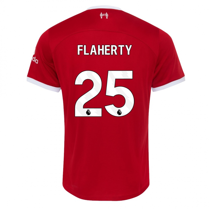 Niño Camiseta Gilly Flaherty #25 Rojo 1ª Equipación 2023/24 La Camisa