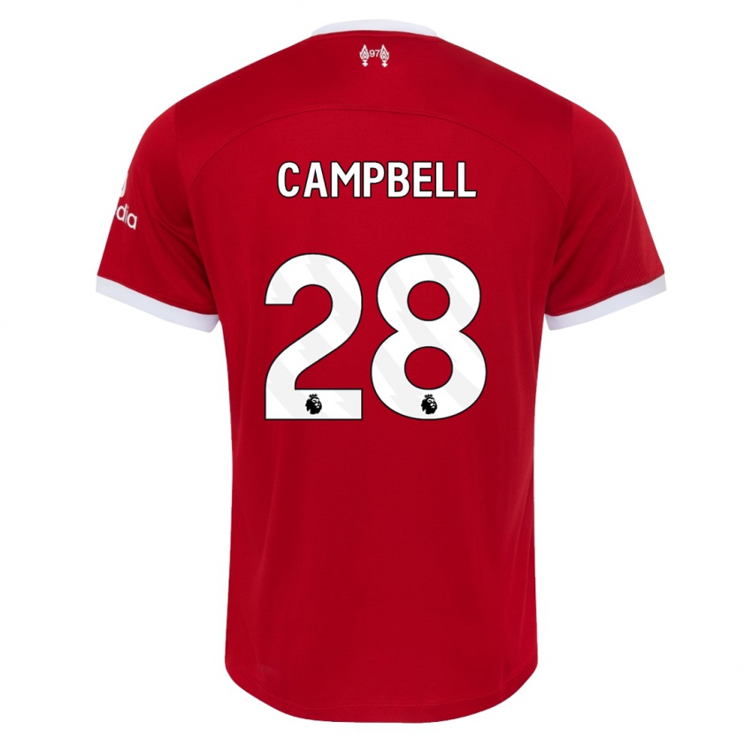 Niño Camiseta Megan Campbell #28 Rojo 1ª Equipación 2023/24 La Camisa