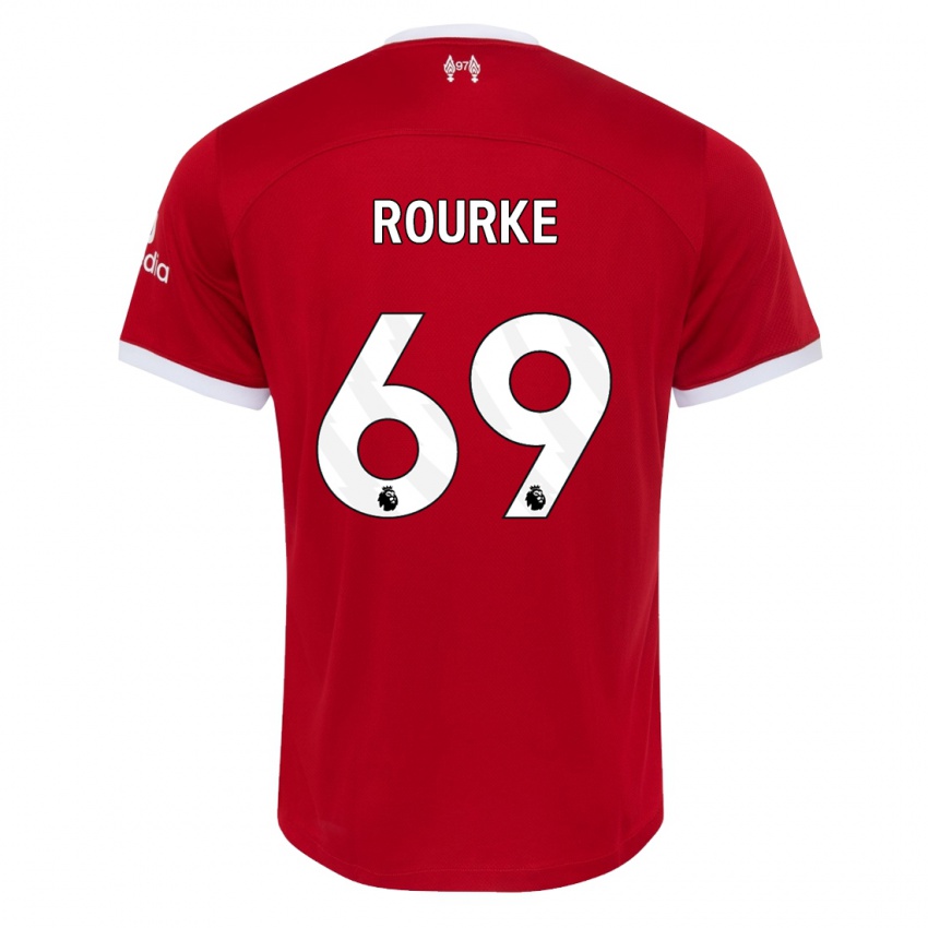 Niño Camiseta Fidel O'rourke #69 Rojo 1ª Equipación 2023/24 La Camisa
