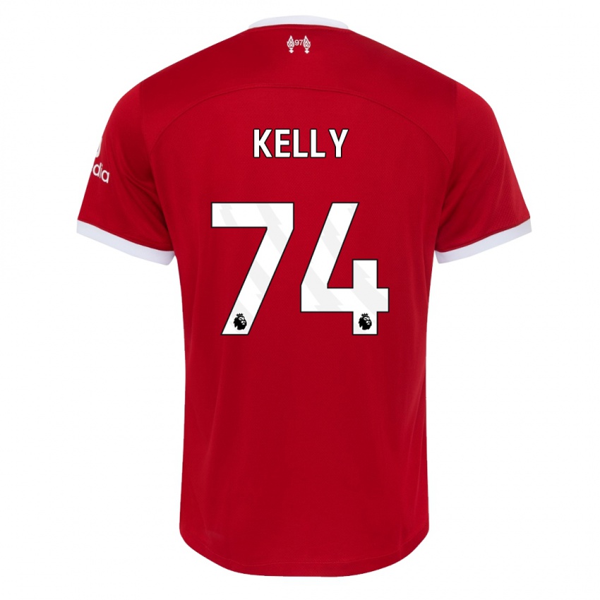 Niño Camiseta Oscar Kelly #74 Rojo 1ª Equipación 2023/24 La Camisa