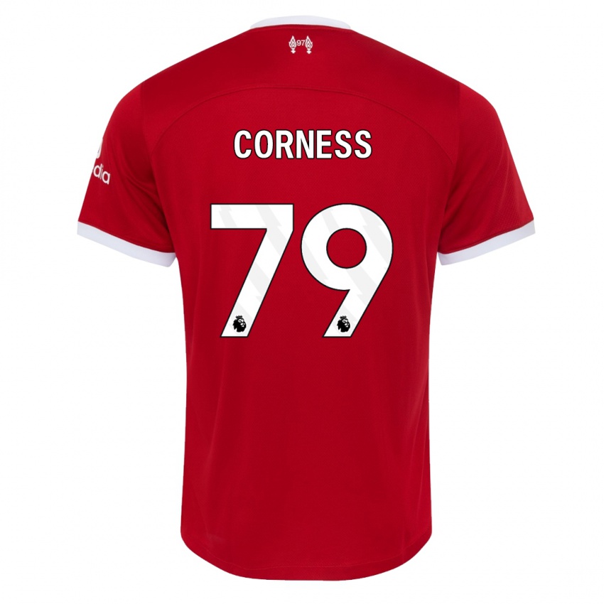 Niño Camiseta Dominic Corness #79 Rojo 1ª Equipación 2023/24 La Camisa