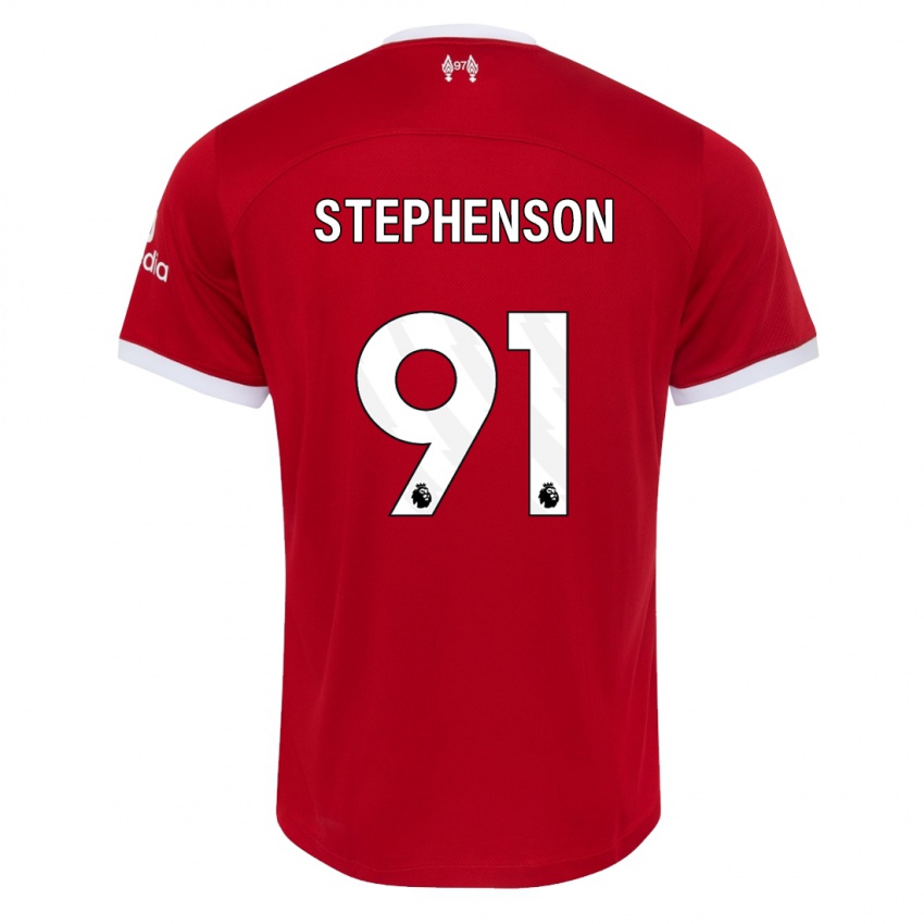 Niño Camiseta Luca Stephenson #91 Rojo 1ª Equipación 2023/24 La Camisa