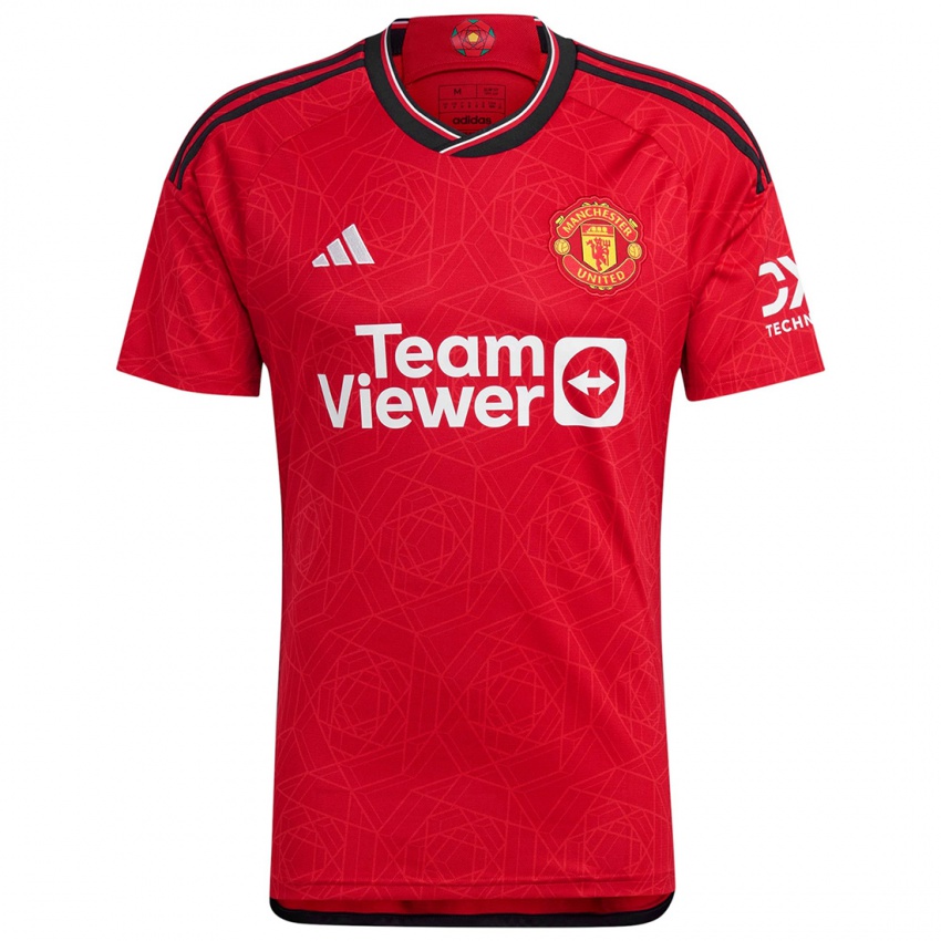 Niño Camiseta Marcus Rashford #10 Rojo 1ª Equipación 2023/24 La Camisa