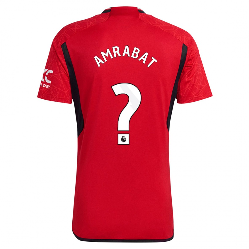 Niño Camiseta Sofyan Amrabat #0 Rojo 1ª Equipación 2023/24 La Camisa