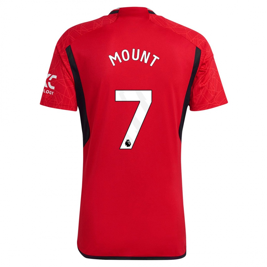 Niño Camiseta Mason Mount #7 Rojo 1ª Equipación 2023/24 La Camisa