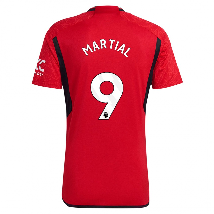 Niño Camiseta Anthony Martial #9 Rojo 1ª Equipación 2023/24 La Camisa