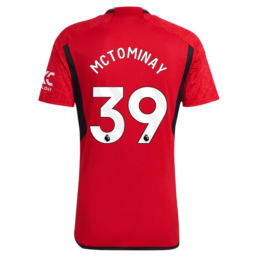Niño Camiseta Scott Mctominay #39 Rojo 1ª Equipación 2023/24 La Camisa