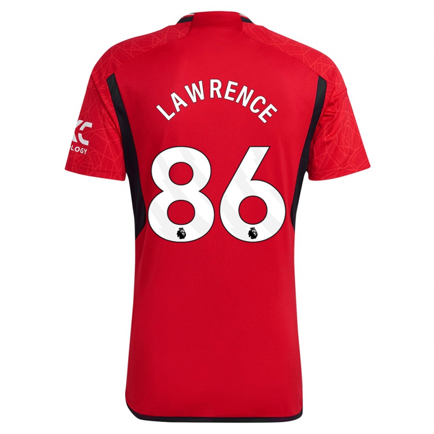 Niño Camiseta Marcus Lawrence #86 Rojo 1ª Equipación 2023/24 La Camisa