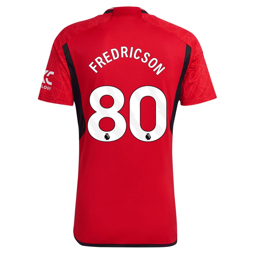 Niño Camiseta Tyler Fredricson #80 Rojo 1ª Equipación 2023/24 La Camisa